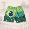 Short Brasil Brush — fundo claro do Rio