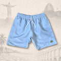 Short Essential Azul Sky — fundo claro do Rio