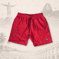 Short Essential Red Energy — fundo claro do Rio