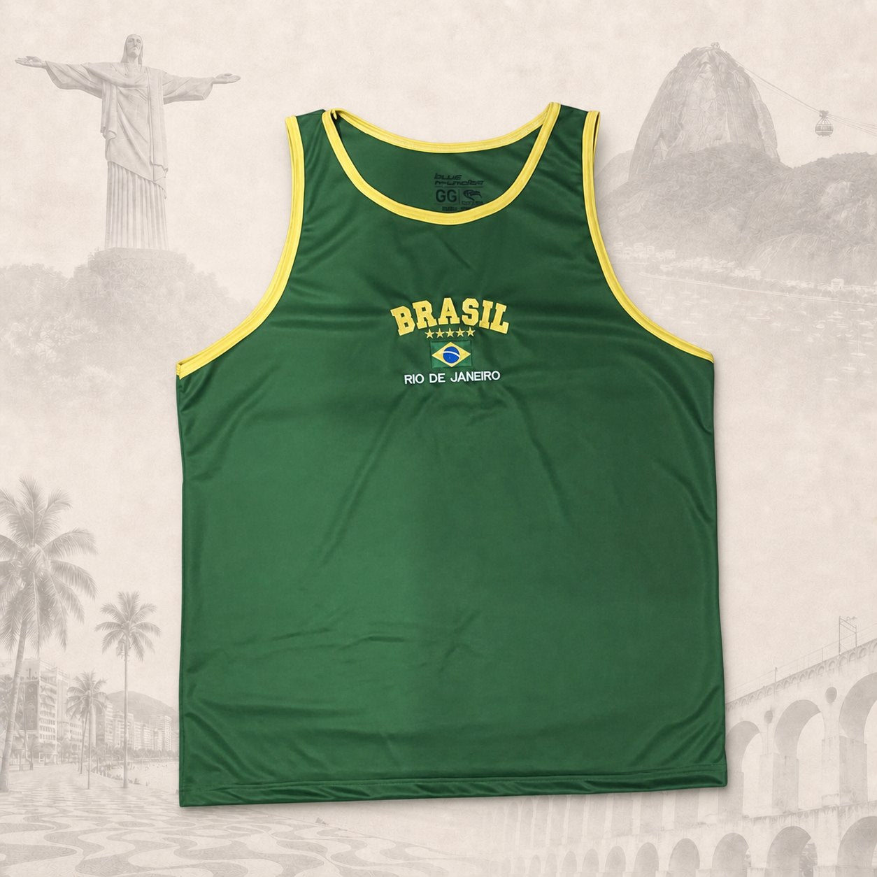 Regata Brasil Forest — fundo claro do Rio