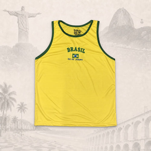 Regata Brasil Canarinho — fundo claro do Rio