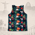 Regata Tropical Flowers — fundo claro do Rio