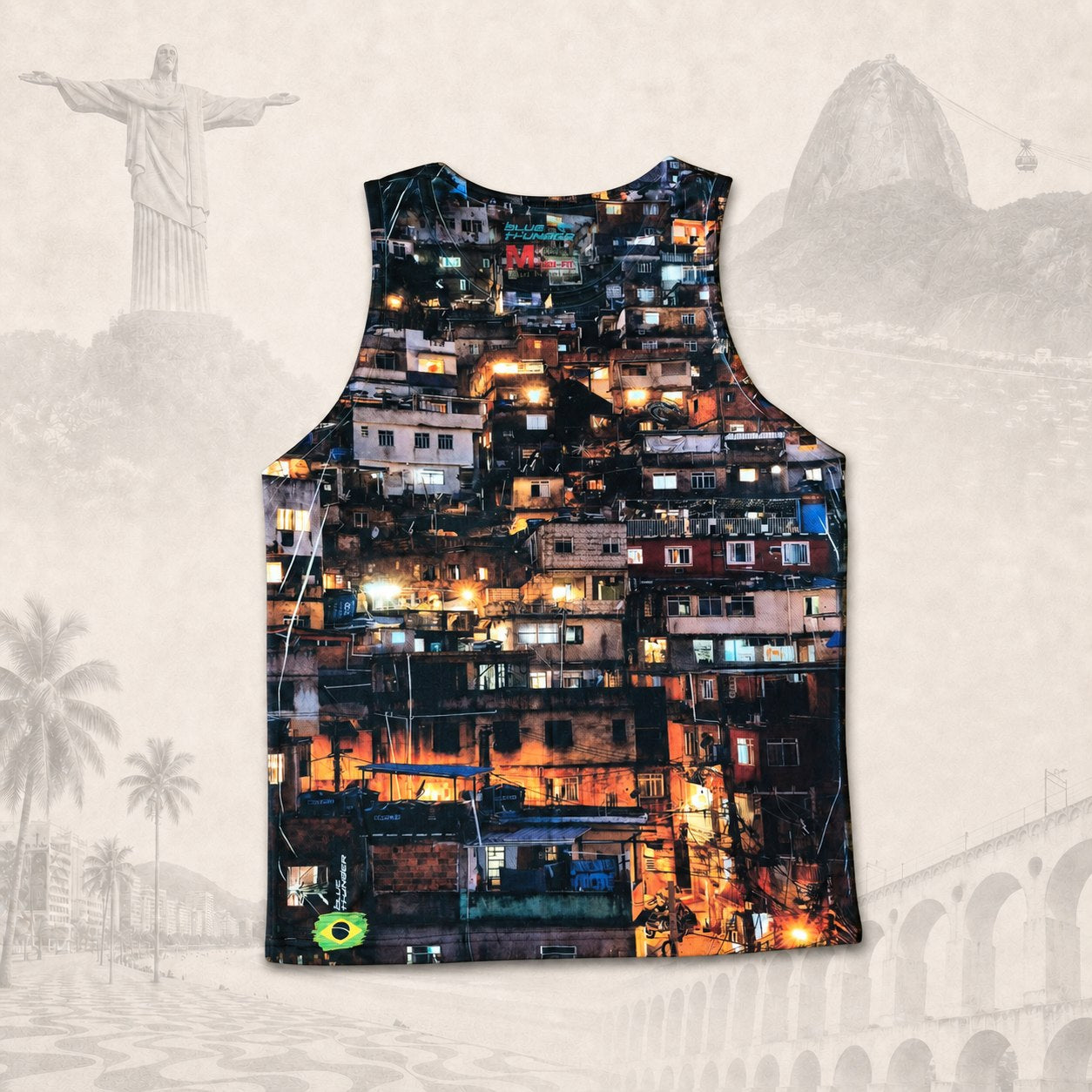 Regata Favela Night — fundo claro do Rio