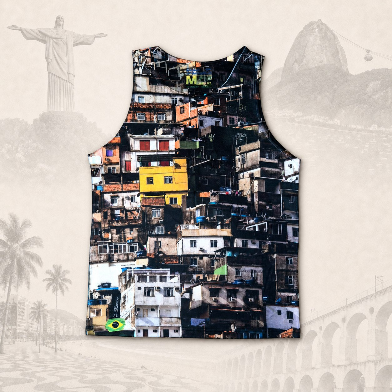 Regata Favela Rio — fundo claro do Rio