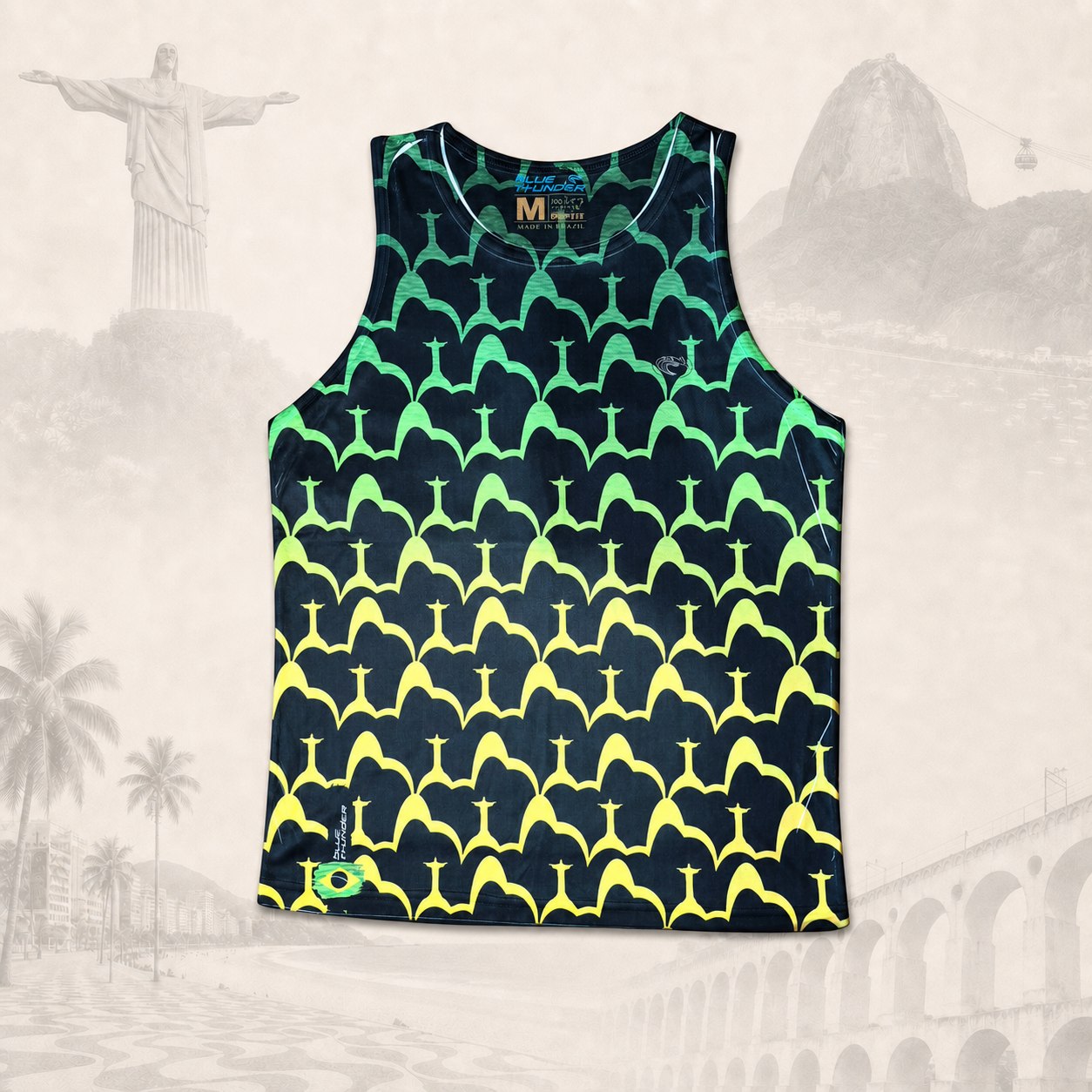 Regata Corcovado Brasil — fundo claro do Rio