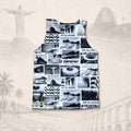 Regata Rio Collage — fundo claro do Rio