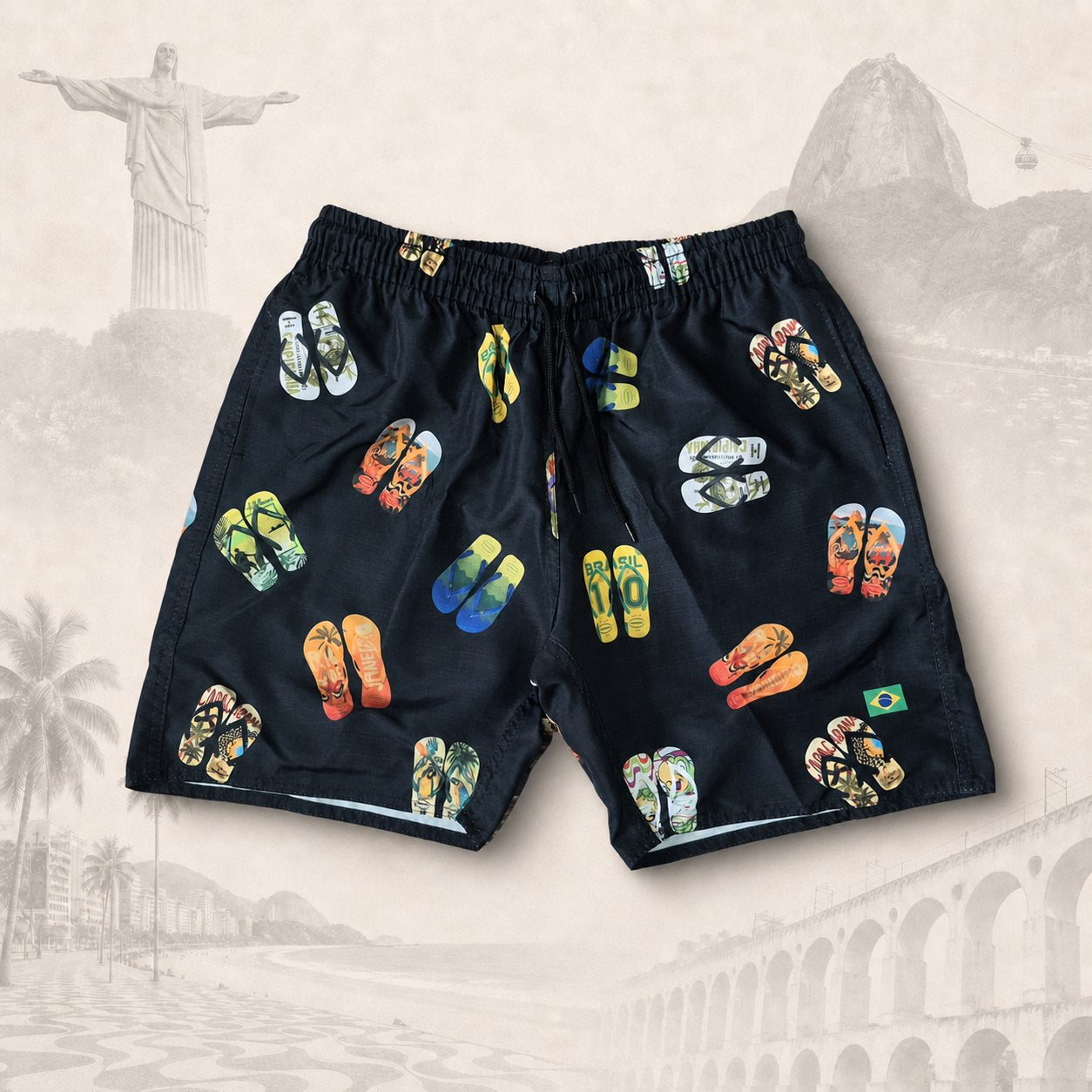 Short Havaianas Brasil — fundo claro do Rio